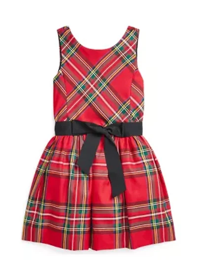 Girls 2-6x Plaid Twill Dress
