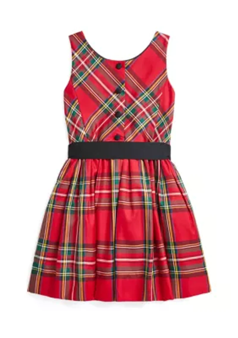 Girls 2-6x Plaid Twill Dress