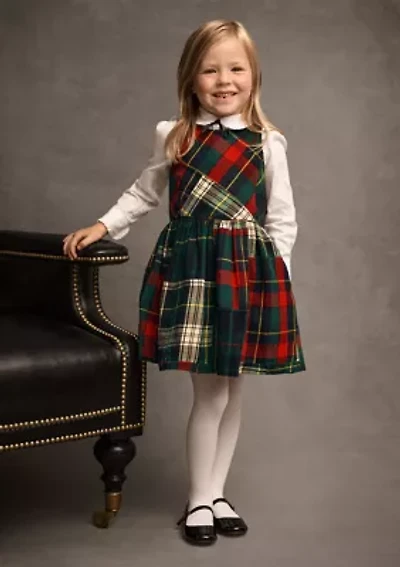 Girls 2-6x Patchwork Plaid Flannel Dress