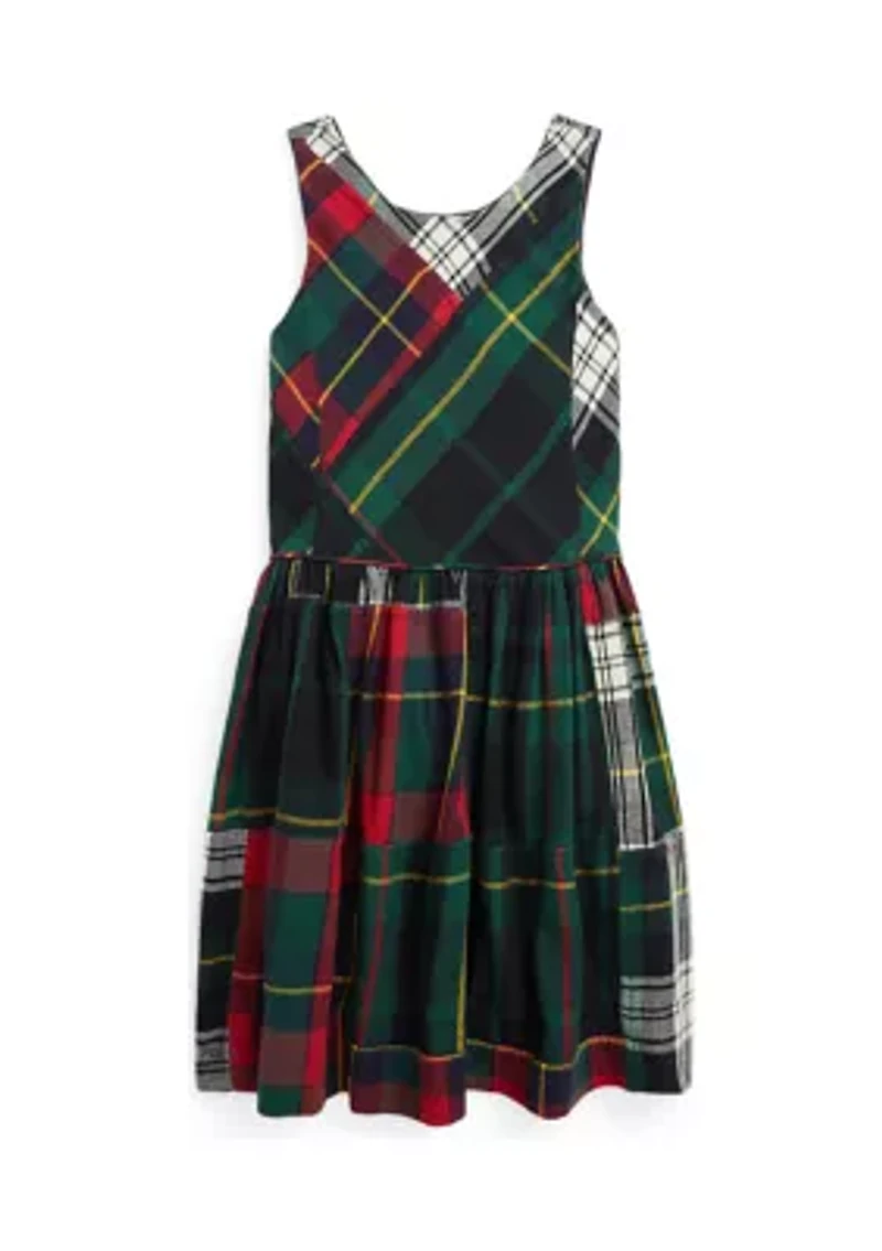 Girls 2-6x Patchwork Plaid Flannel Dress