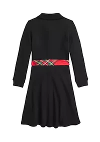 Girls 2-6x Stretch Mesh Polo Dress