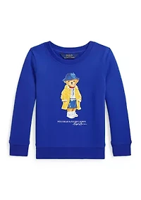 Girls 2-6x Polo Bear Fleece Sweatshirt
