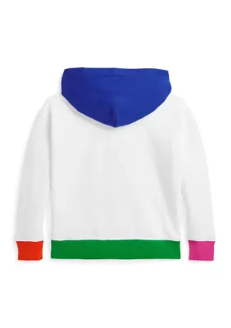 Girls 2-6x Polo Bear Fleece Hoodie