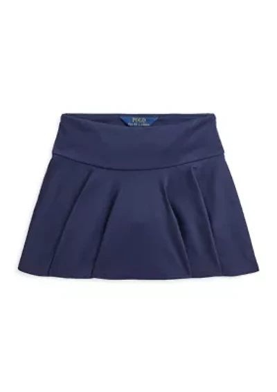 Girls 2-6x Flounced Stretch Ponte Skirt