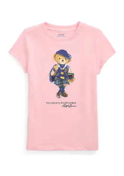 Girls 2-6x Polo Bear Cotton Jersey Tee