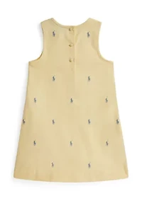 Girls 2-6x Polo Pony Cotton Oxford Dress
