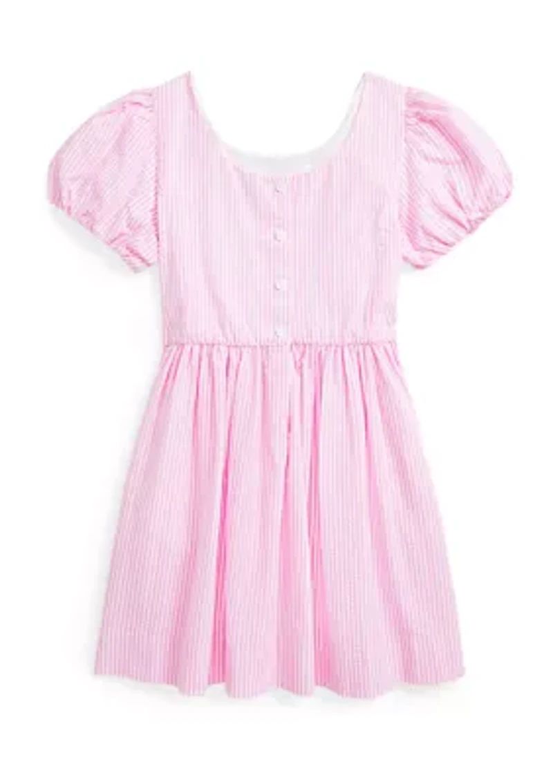 Girls 2-6x Striped Cotton Seersucker Dress