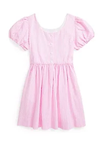 Girls 2-6x Striped Cotton Seersucker Dress