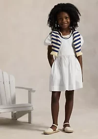 Girls 2-6x Cotton Seersucker Dress