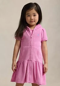 Girls 2-6x Hooded Terry Swim Coverup