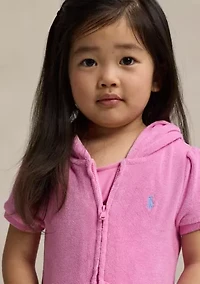 Girls 2-6x Hooded Terry Swim Coverup
