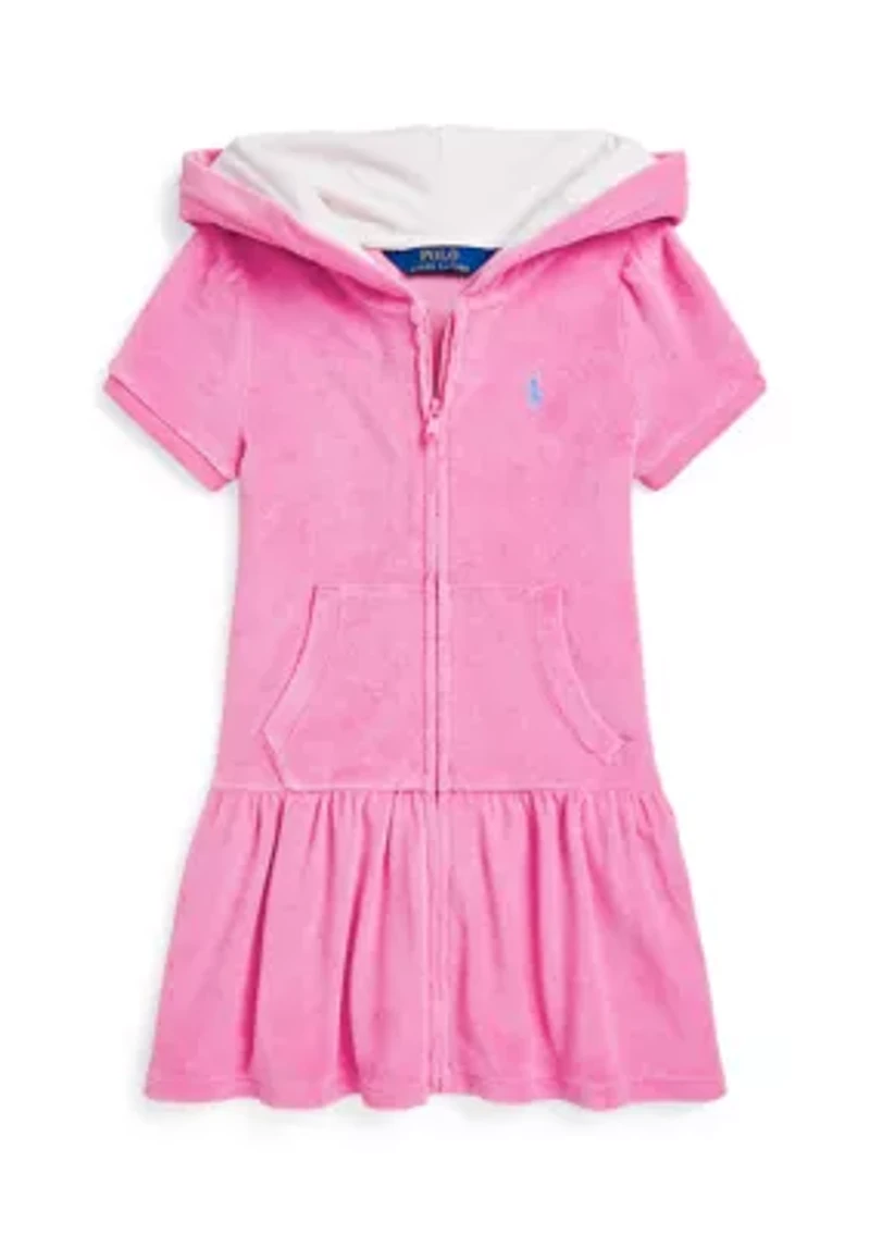 Girls 2-6x Hooded Terry Swim Coverup