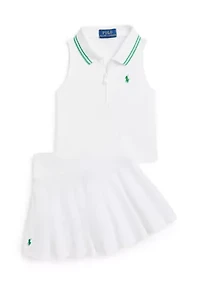Girls 2-6x Stretch Mesh Skort