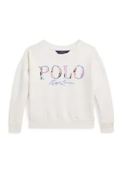 Girls 2-6x Logo Loopback Fleece Boxy Sweatshirt