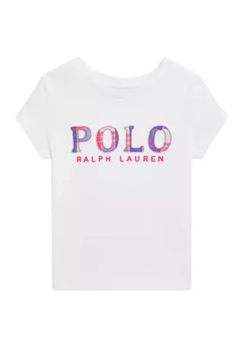 Girls 2-6x Logo Cotton Jersey Tee