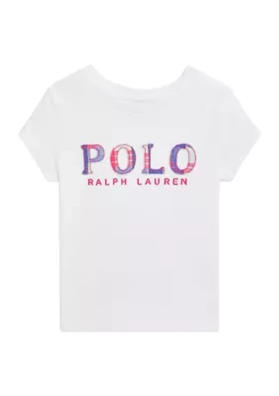 Girls 2-6x Logo Cotton Jersey Tee