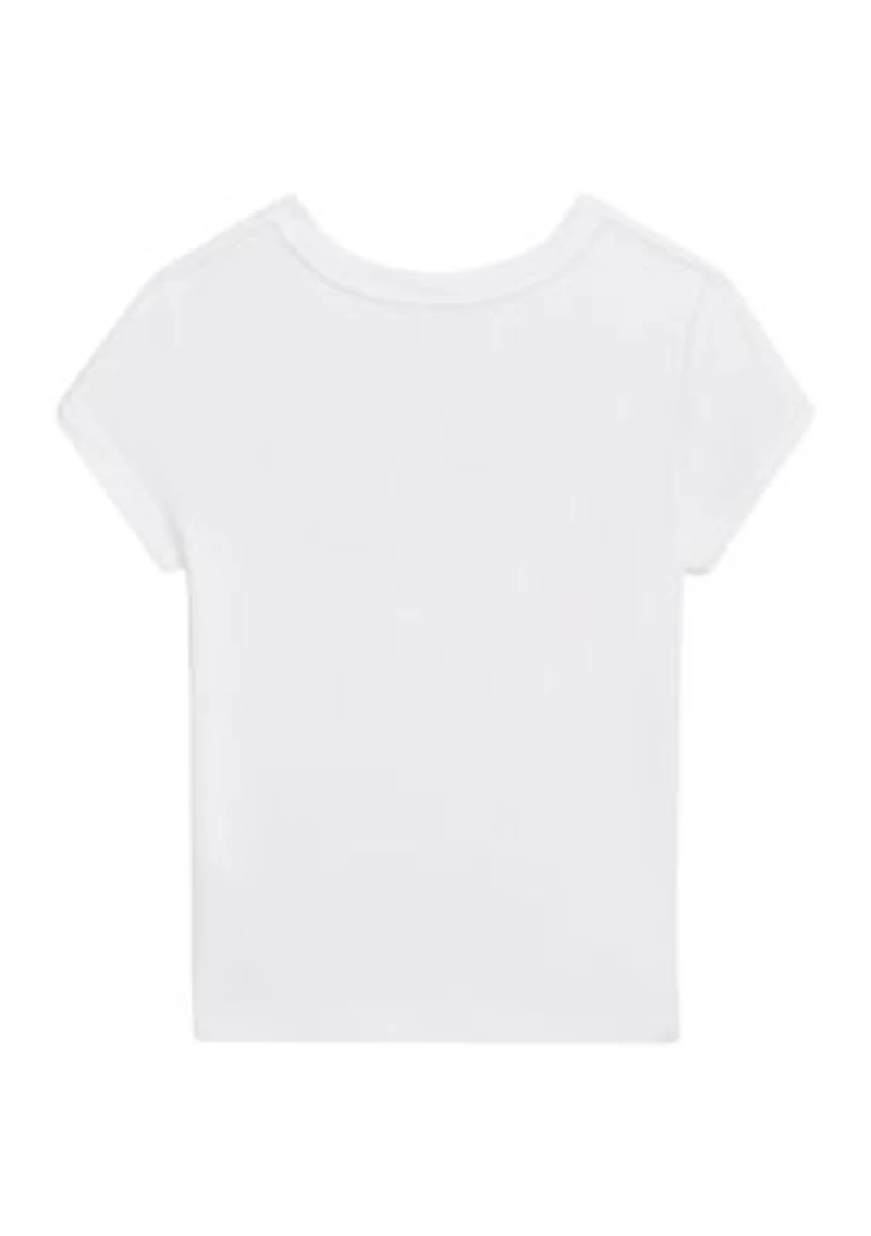 Girls 2-6x Logo Cotton Jersey Tee