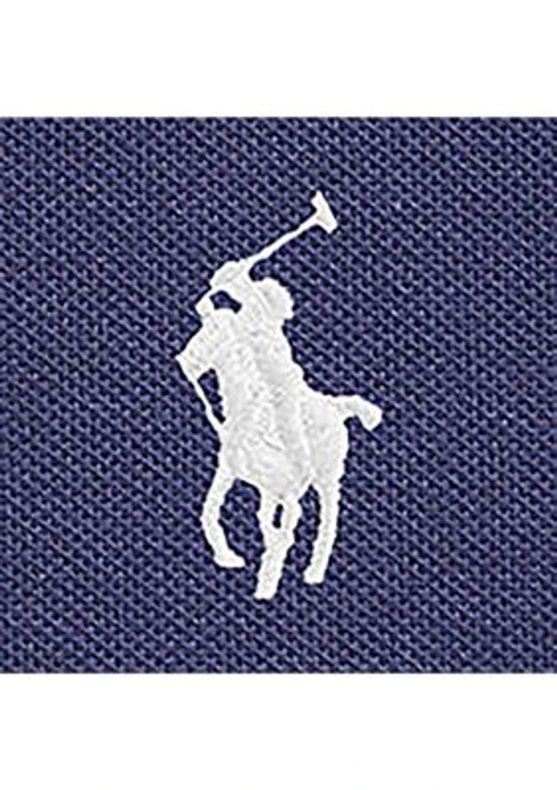 Girls 2-6x Boathouse Navy with White Mesh Polo Shirt