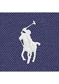 Girls 2-6x Boathouse Navy with White Mesh Polo Shirt