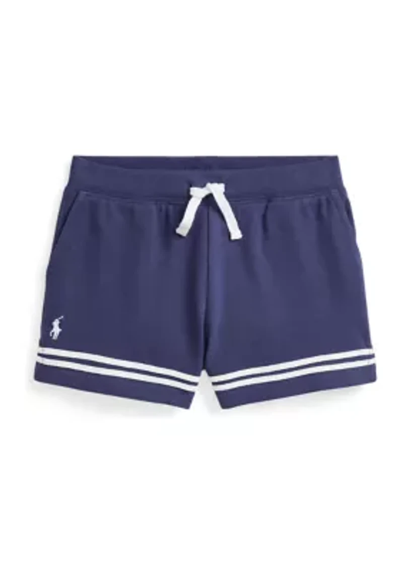 Girls 2-6x Striped Stretch Mesh Shorts