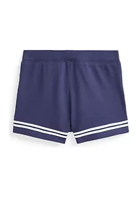 Girls 2-6x Striped Stretch Mesh Shorts