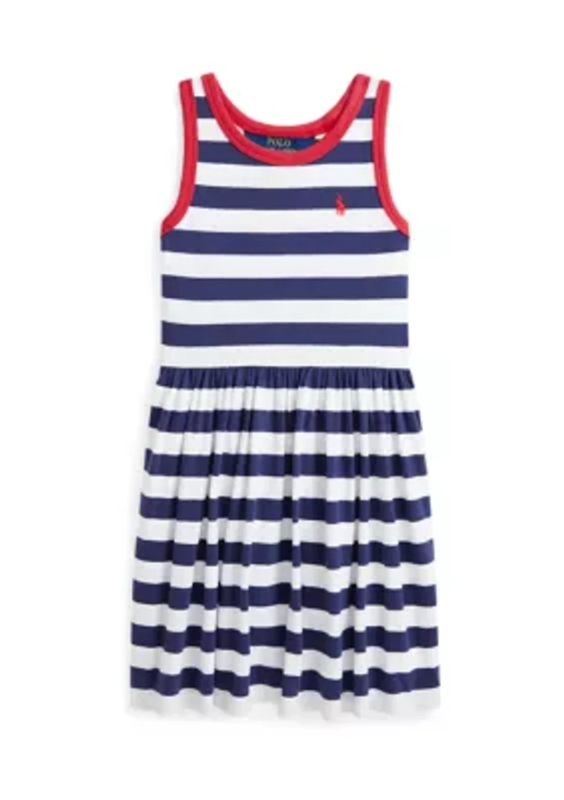 Girls 2-6x Striped Cotton Jersey Dress