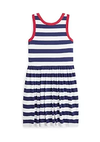 Girls 2-6x Striped Cotton Jersey Dress