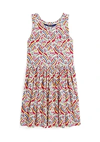 Girls 2-6x Riviera-Print Cotton Jersey Dress