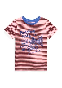 Girls 2-6x Embroidered Portofino Cotton Jersey T-Shirt