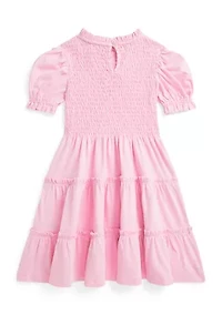 Girls 2-6x Smocked Cotton Jersey Dress