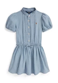 Girls 2-6x Logo Cotton Jersey Bubble Shortall