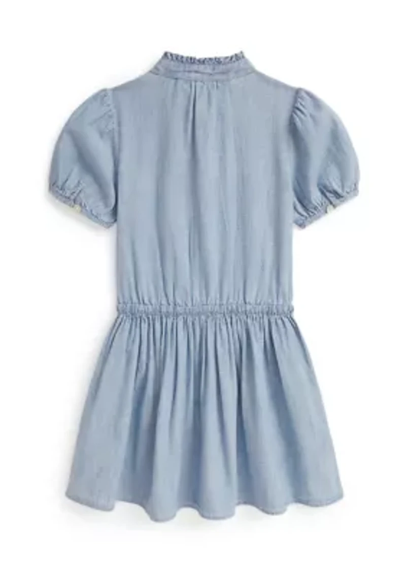 Girls 2-6x Logo Cotton Jersey Bubble Shortall