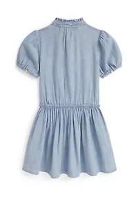 Girls 2-6x Logo Cotton Jersey Bubble Shortall