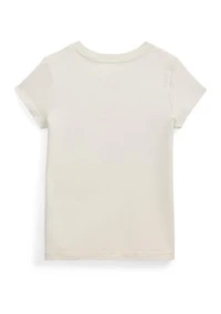 Girls 2-6x Flag-Appliqué Cotton Jersey T-Shirt