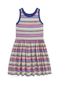 Girls 2-6x Striped Cotton Jersey Dress
