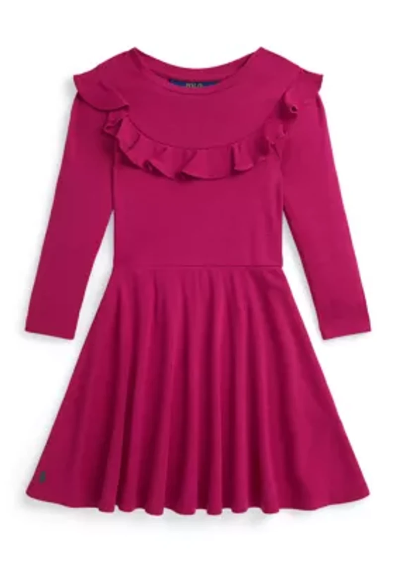 Girls 2-6x Ruffled Cotton Modal Dress