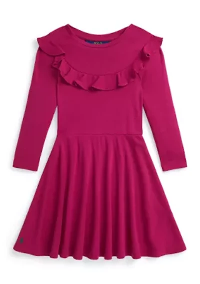Girls 2-6x Ruffled Cotton Modal Dress