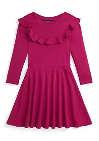 Girls 2-6x Ruffled Cotton Modal Dress