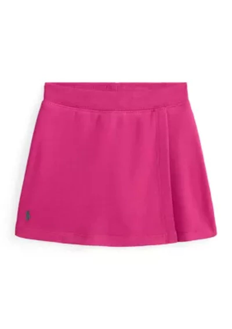 Girls 2-6x Faux Wrap Fleece Skort