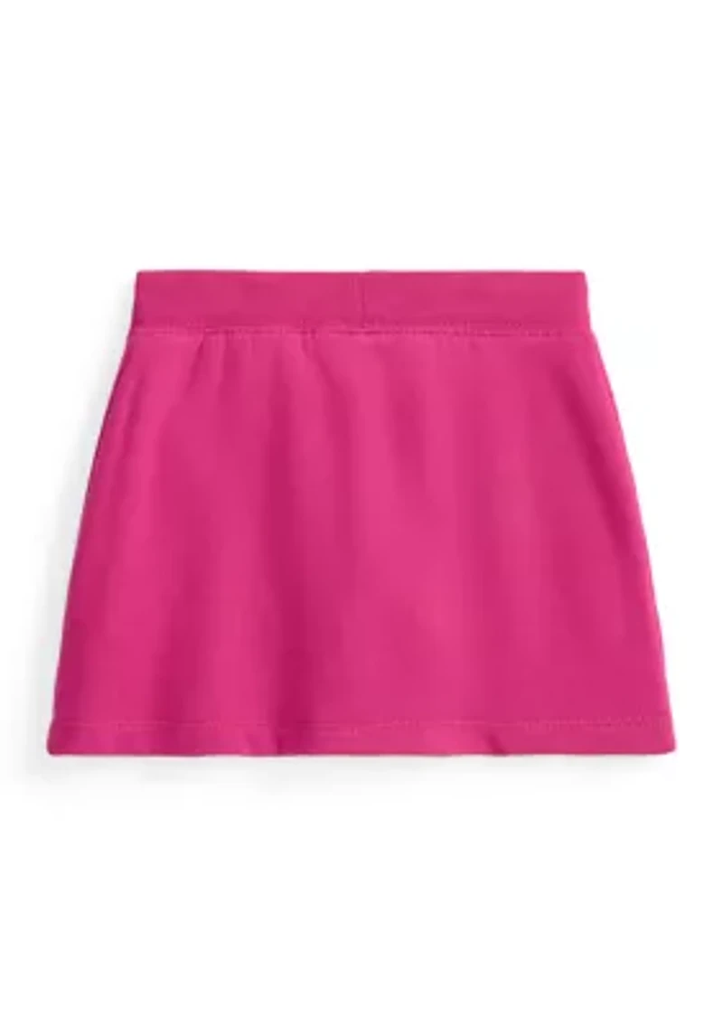 Girls 2-6x Faux Wrap Fleece Skort