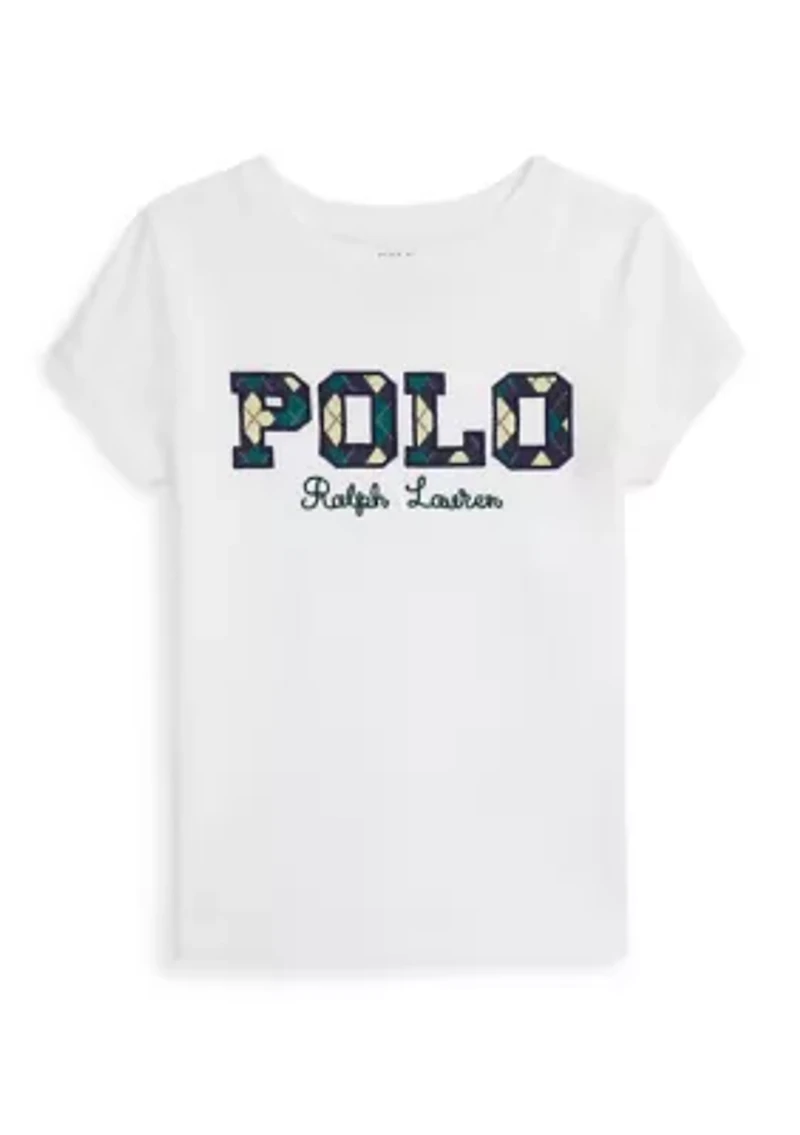 Girls 2-6x Logo Cotton Jersey Tee