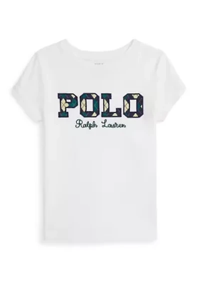 Girls 2-6x Logo Cotton Jersey Tee