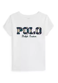 Girls 2-6x Logo Cotton Jersey Tee