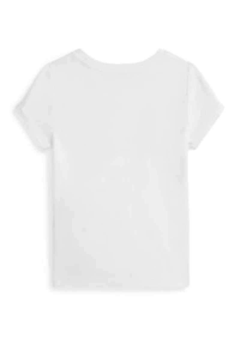 Girls 2-6x Logo Cotton Jersey Tee