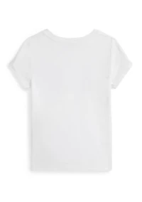 Girls 2-6x Logo Cotton Jersey Tee