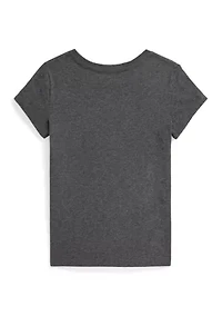Girls 2-6x Cotton Jersey Letterman Tee