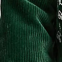 Girls 2-6x Logo Velour Baseball Jacket