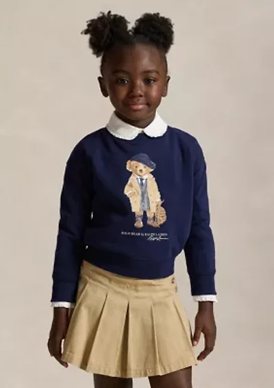Girls 2-6x Polo Bear Fleece Boxy Sweatshirt