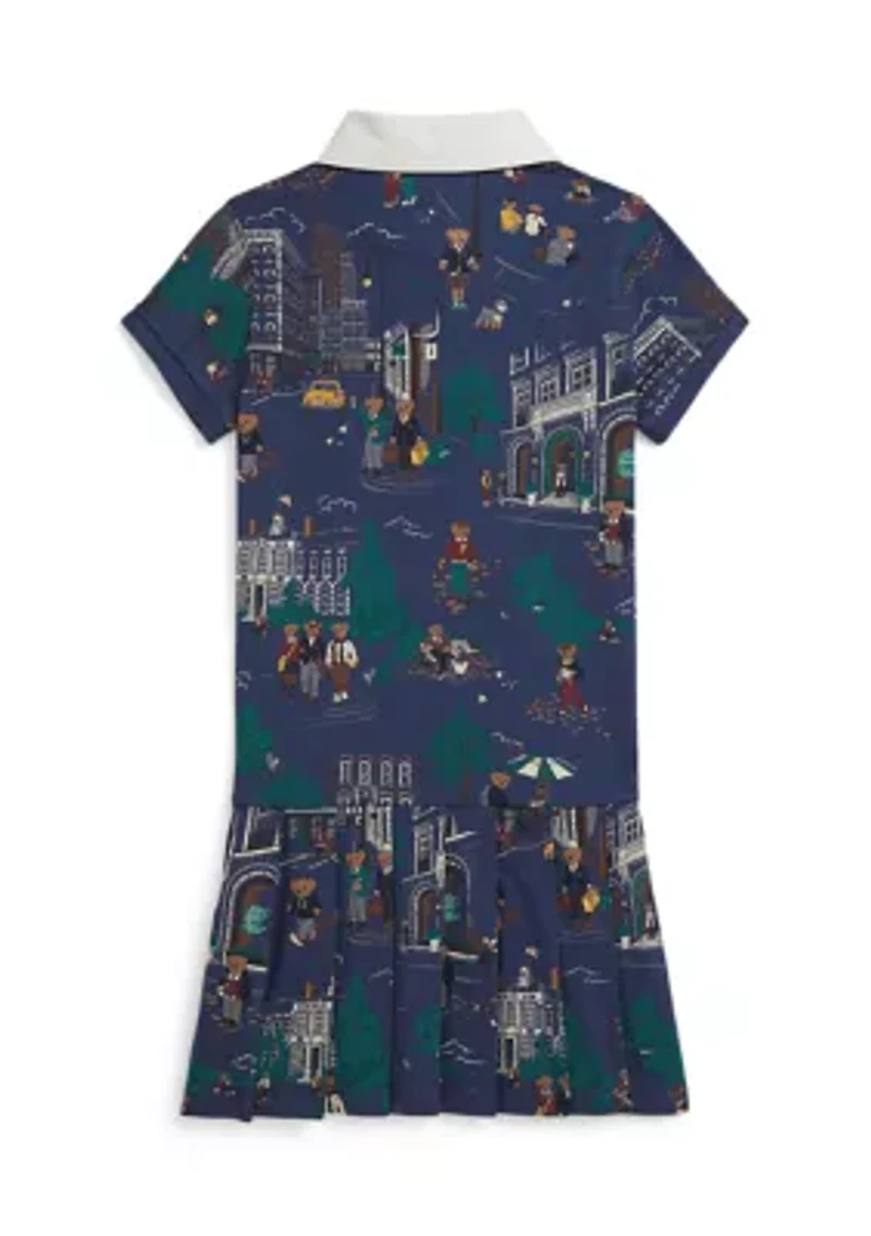 Girls 2-6x Polo Bear Cotton Jersey Rugby Dress