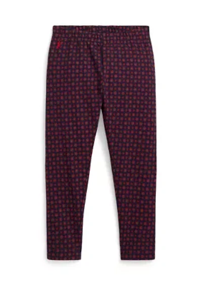 Girls 2-6x Floral Stretch Jersey Leggings